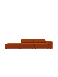 3-Sitzer Designsofa „Jodie“ mit abgerundetem Ottomane Chosen by Bloomingloft
