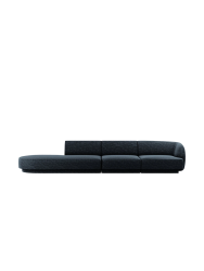 Modulares Design Sofa mit Ottomane „Miley“ (4-Sitzer) Chosen by Bloomingloft