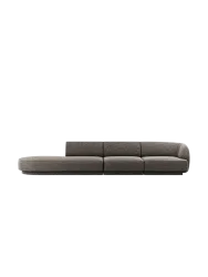 Modulares Design Sofa mit Ottomane „Miley“ (4-Sitzer) Chosen by Bloomingloft