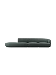 Modulares Design Sofa mit Ottomane „Miley“ (4-Sitzer) Chosen by Bloomingloft