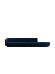 Modulares Design Sofa mit Ottomane „Miley“ (4-Sitzer) Chosen by Bloomingloft