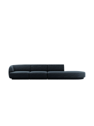 Modulares Design Sofa mit Ottomane „Miley“ (4-Sitzer) Chosen by Bloomingloft