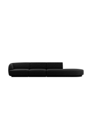 Modulares Design Sofa mit Ottomane „Miley“ (4-Sitzer) Chosen by Bloomingloft