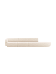 Modulares Design Sofa mit Ottomane „Miley“ (4-Sitzer) Chosen by Bloomingloft