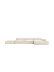 5-Sitzer Design Ecksofa „Jodie“ mit Ottomane Chosen by Bloomingloft