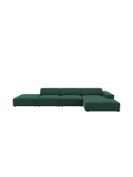 5-Sitzer Design Ecksofa „Jodie“ mit Ottomane Chosen by Bloomingloft