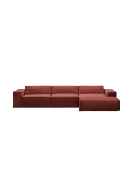 4-Sitzer Design Sofa „Jodie“ mit abnehmbaren Bezug Chosen by Bloomingloft