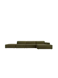 Design Ecksofa „Jodie“ mit abgerundeten Ottomanen (5-Sitzer) Chosen by Bloomingloft