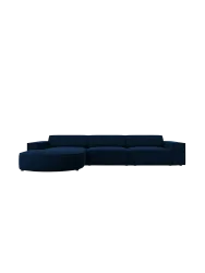 4-Sitzer Design Ecksofa „Jodie“ mit abgerundeter Chaiselongue Chosen by Bloomingloft