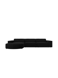 4-Sitzer Design Ecksofa „Jodie“ mit abgerundeter Chaiselongue Chosen by Bloomingloft