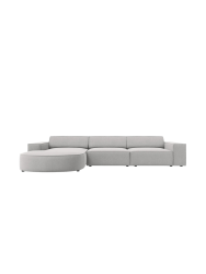 4-Sitzer Design Ecksofa „Jodie“ mit abgerundeter Chaiselongue Chosen by Bloomingloft