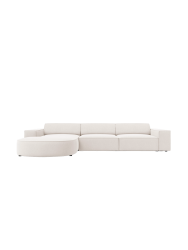 4-Sitzer Design Ecksofa „Jodie“ mit abgerundeter Chaiselongue Chosen by Bloomingloft