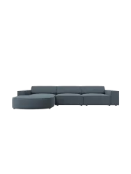 4-Sitzer Design Ecksofa „Jodie“ mit abgerundeter Chaiselongue Chosen by Bloomingloft