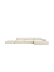Design Ecksofa „Jodie“ mit abgerundeten Ottomanen (5-Sitzer) Chosen by Bloomingloft