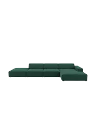 Design Ecksofa „Jodie“ mit abgerundeten Ottomanen (5-Sitzer) Chosen by Bloomingloft
