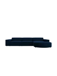 4-Sitzer Design Ecksofa „Jodie“ mit abgerundeter Chaiselongue Chosen by Bloomingloft