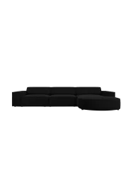 4-Sitzer Design Ecksofa „Jodie“ mit abgerundeter Chaiselongue Chosen by Bloomingloft