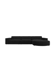 4-Sitzer Design Ecksofa „Jodie“ mit abgerundeter Chaiselongue Chosen by Bloomingloft