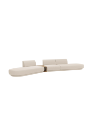 Modulares Design Sofa „Miley“ mit Beistelltisch (5-Sitzer) Chosen by Bloomingloft