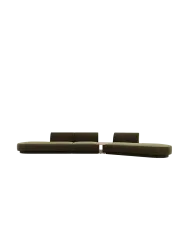 Modulares Design Sofa „Miley“ mit Beistelltisch (5-Sitzer) Chosen by Bloomingloft