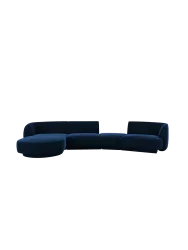 Modulares Design Ecksofa „Miley“ mit abgerundeter Form und (5-Sitzer) Chosen by Bloomingloft