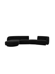 Modulares Design Ecksofa „Miley“ mit abgerundeter Form und (5-Sitzer) Chosen by Bloomingloft