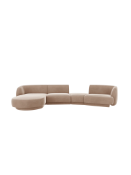 Modulares Design Ecksofa „Miley“ mit abgerundeter Form und (5-Sitzer) Chosen by Bloomingloft