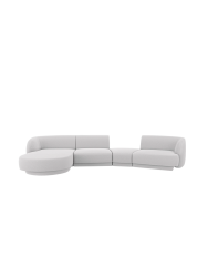 Modulares Design Ecksofa „Miley“ mit abgerundeter Form und (5-Sitzer) Chosen by Bloomingloft