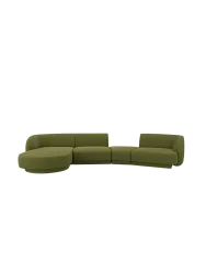 Modulares Design Ecksofa „Miley“ mit abgerundeter Form und (5-Sitzer) Chosen by Bloomingloft