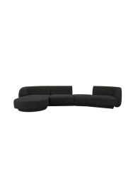 Modulares Design Ecksofa „Miley“ mit abgerundeter Form und (5-Sitzer) Chosen by Bloomingloft