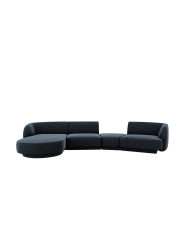 Modulares Design Ecksofa „Miley“ mit abgerundeter Form und (5-Sitzer) Chosen by Bloomingloft