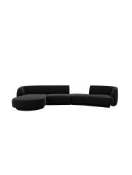 Modulares Design Ecksofa „Miley“ mit abgerundeter Form und (5-Sitzer) Chosen by Bloomingloft