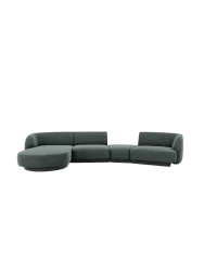 Modulares Design Ecksofa „Miley“ mit abgerundeter Form und (5-Sitzer) Chosen by Bloomingloft