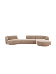 Modulares Design Ecksofa „Miley“ mit abgerundeter Form und (5-Sitzer) Chosen by Bloomingloft
