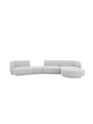 Modulares Design Ecksofa „Miley“ mit abgerundeter Form und (5-Sitzer) Chosen by Bloomingloft