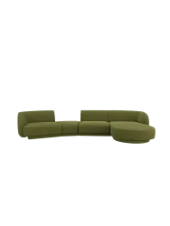 Modulares Design Ecksofa „Miley“ mit abgerundeter Form und (5-Sitzer) Chosen by Bloomingloft