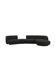 Modulares Design Ecksofa „Miley“ mit abgerundeter Form und (5-Sitzer) Chosen by Bloomingloft