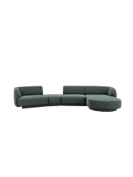 Modulares Design Ecksofa „Miley“ mit abgerundeter Form und (5-Sitzer) Chosen by Bloomingloft
