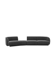 Modulares Design Sofa „Miley“ mit abgerundeter Form (6-Sitzer) Chosen by Bloomingloft