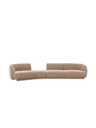 Modulares Design Sofa „Miley“ mit abgerundeter Form (6-Sitzer) Chosen by Bloomingloft