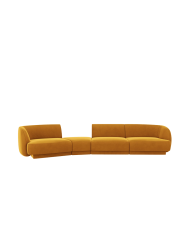 Modulares Design Sofa „Miley“ mit abgerundeter Form (6-Sitzer) Chosen by Bloomingloft