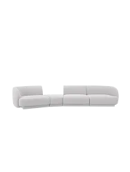 Modulares Design Sofa „Miley“ mit abgerundeter Form (6-Sitzer) Chosen by Bloomingloft