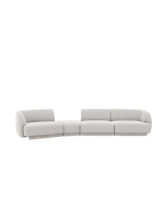 Modulares Design Sofa „Miley“ mit abgerundeter Form (6-Sitzer) Chosen by Bloomingloft