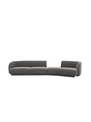 Modulares Design Sofa „Miley“ mit abgerundeter Form (6-Sitzer) Chosen by Bloomingloft