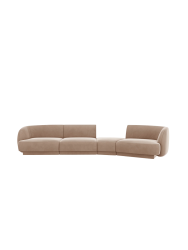 Modulares Design Sofa „Miley“ mit abgerundeter Form (6-Sitzer) Chosen by Bloomingloft