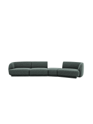 Modulares Design Sofa „Miley“ mit abgerundeter Form (6-Sitzer) Chosen by Bloomingloft