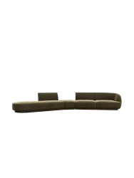 Modulares Design Sofa „Miley“ mit abgerundeter Form (7-Sitzer) Chosen by Bloomingloft