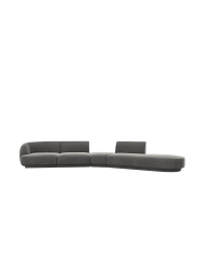 Modulares Design Sofa „Miley“ mit abgerundeter Form (7-Sitzer) Chosen by Bloomingloft