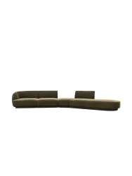 Modulares Design Sofa „Miley“ mit abgerundeter Form (7-Sitzer) Chosen by Bloomingloft