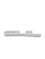 Modulares Design Sofa „Miley“ mit abgerundeter Form (7-Sitzer) Chosen by Bloomingloft